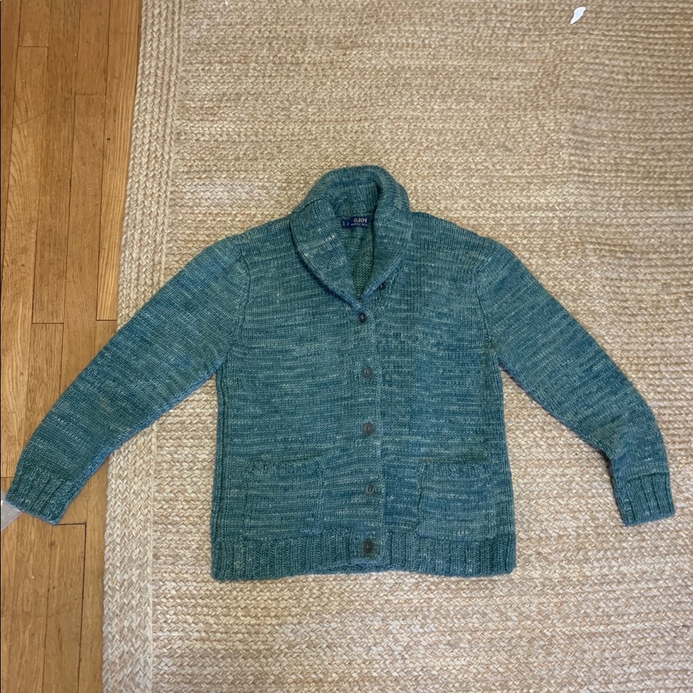 Polo Ralph Lauren Teal Wool Cardigan